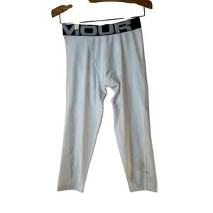 UNDER ARMOUR Boy’s HeatGear Compression Fitted Leggings / Size: Y-Medium